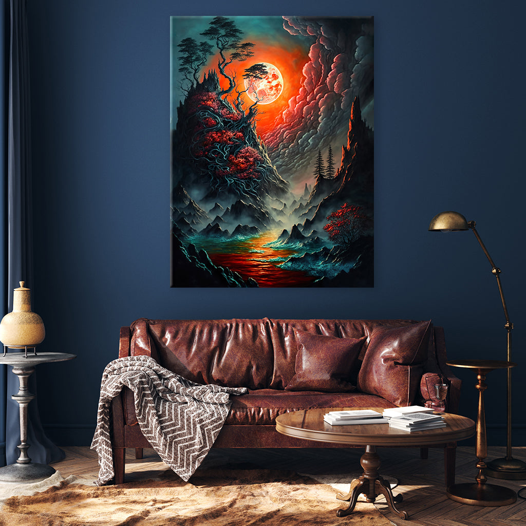 "Fantasy World" by Markus Mikolai - Affengeile Bilder - als Poster Leinwandbild für Schlafzimmer Wohnzimmer Flur
