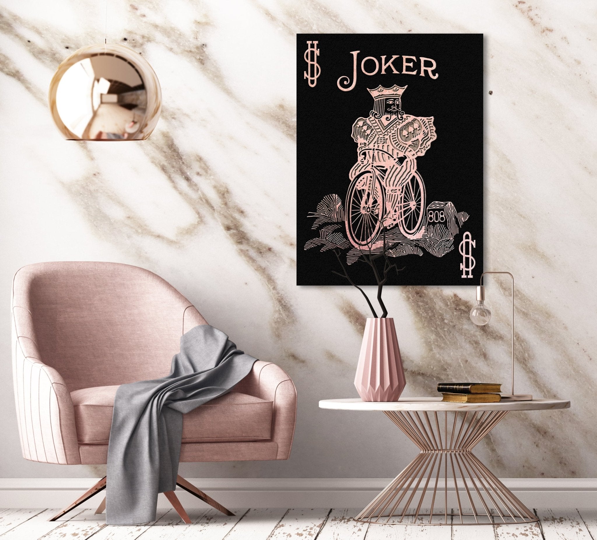 Joker by Frank Amoruso Rosé auf Acryl - Affengeile Bilder