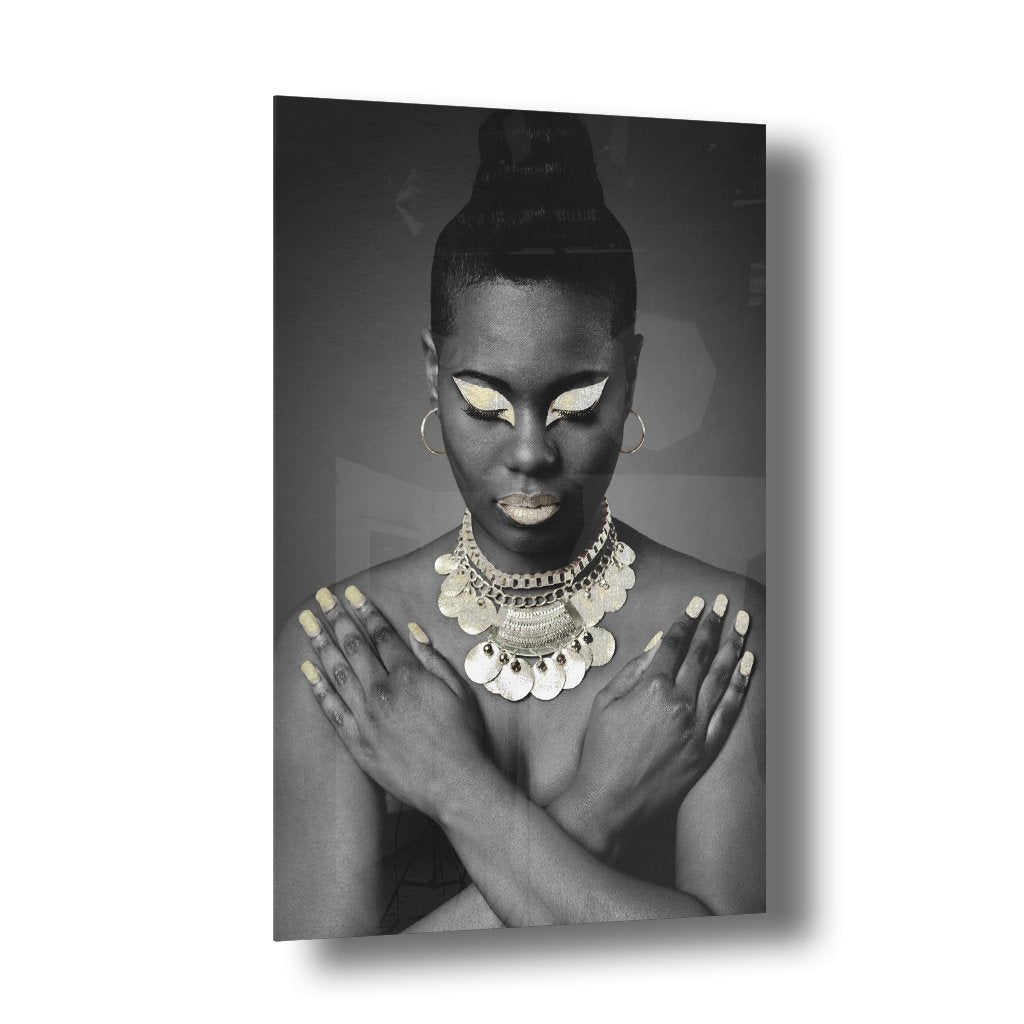 Silver Lady Silber auf Acryl - Affengeile Bilder