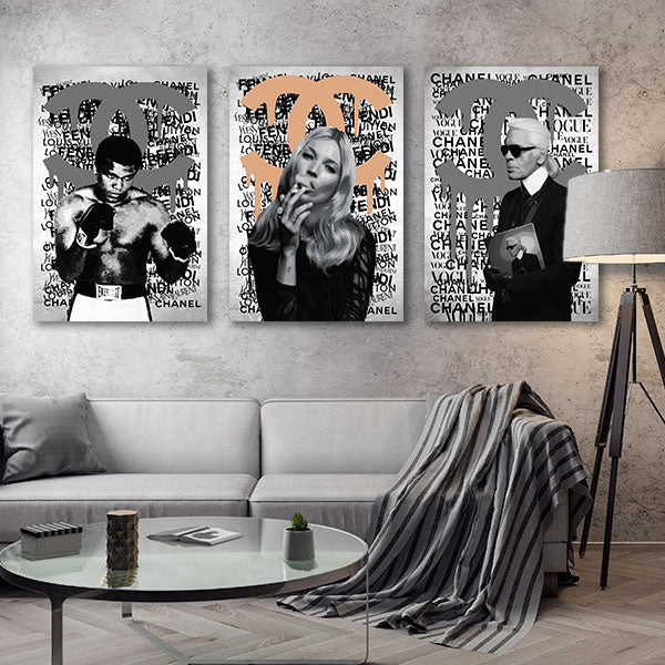 "CC BRAND" - Triptychon by RS Artist - Affengeile Bilder