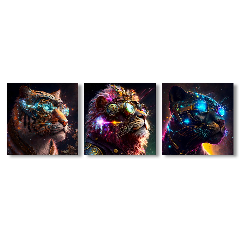 Galaxy Wildcats - Triptychon by Himmelmiez - Affengeile Bilder