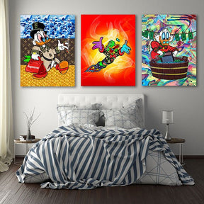 "Mr. Duck" -Triptychon by Sean Flores - Affengeile Bilder