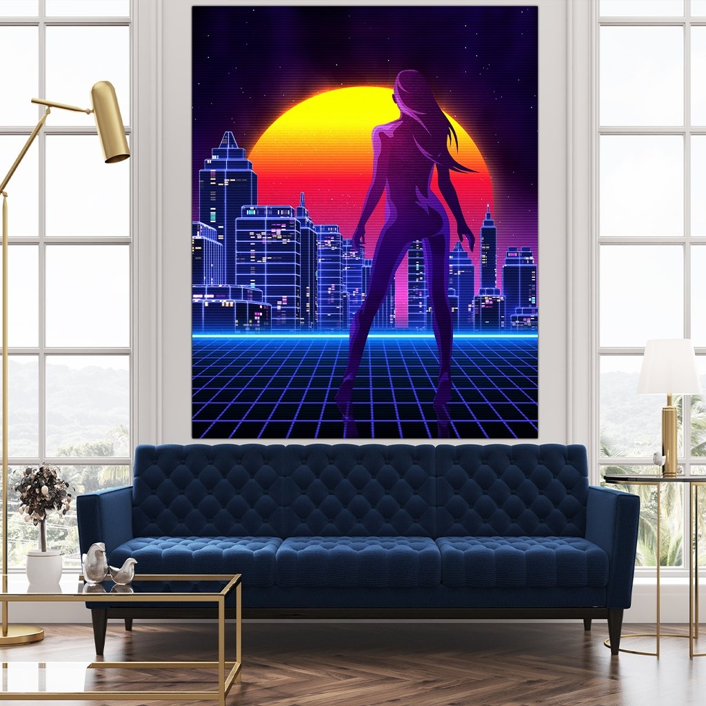 "Neon Metropolis Print" - Affengeile Bilder