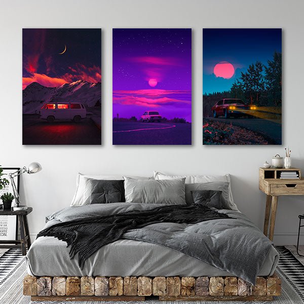 "Nighride" - Triptychon by Yagedan - Affengeile Bilder