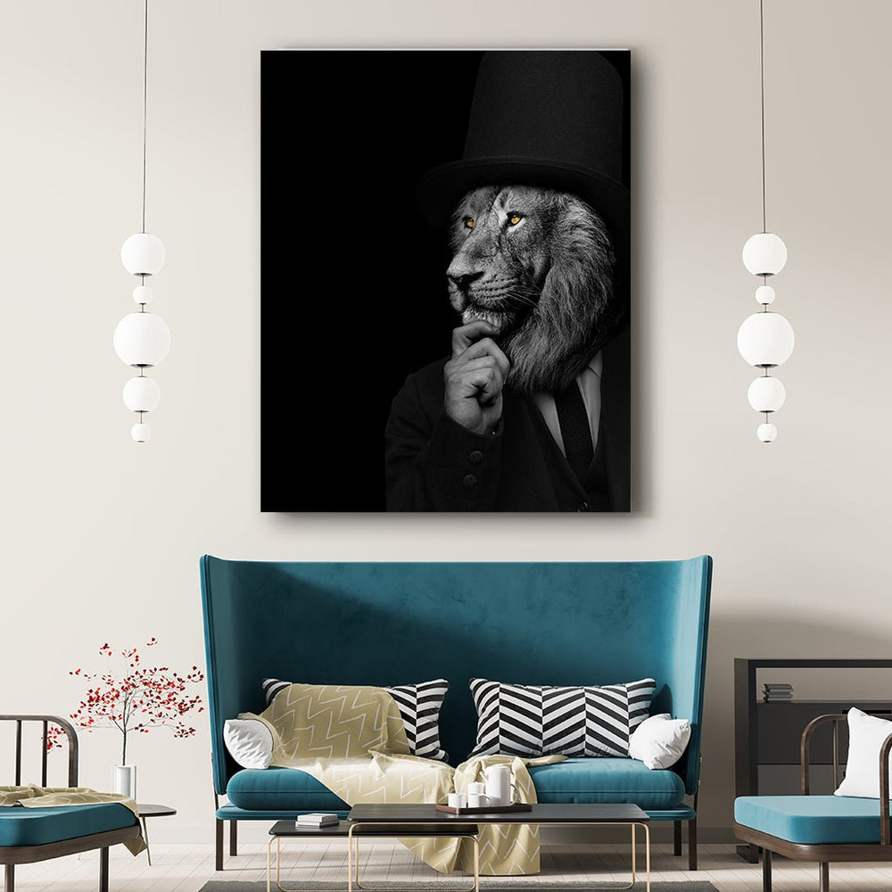 "Pensive Lion" by Adrian Vieriu - Affengeile Bilder