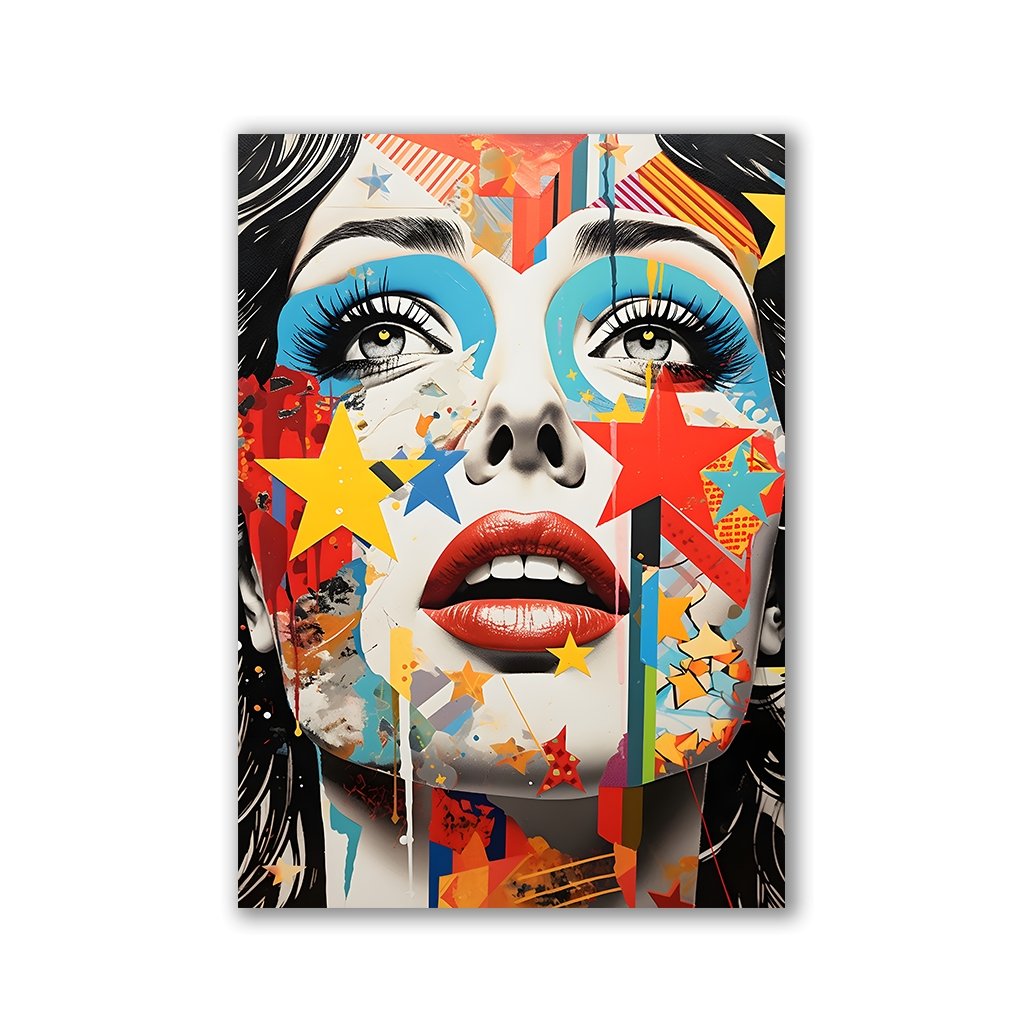 Popart Star by Rosa Piazza - Affengeile Bilder