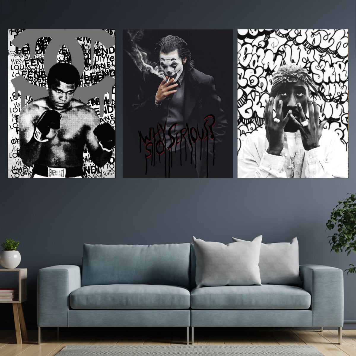 Frank Amoruso Canvas Art Prints - Supreme x LV Denim ( Fashion > Supreme art) - 40x60 in