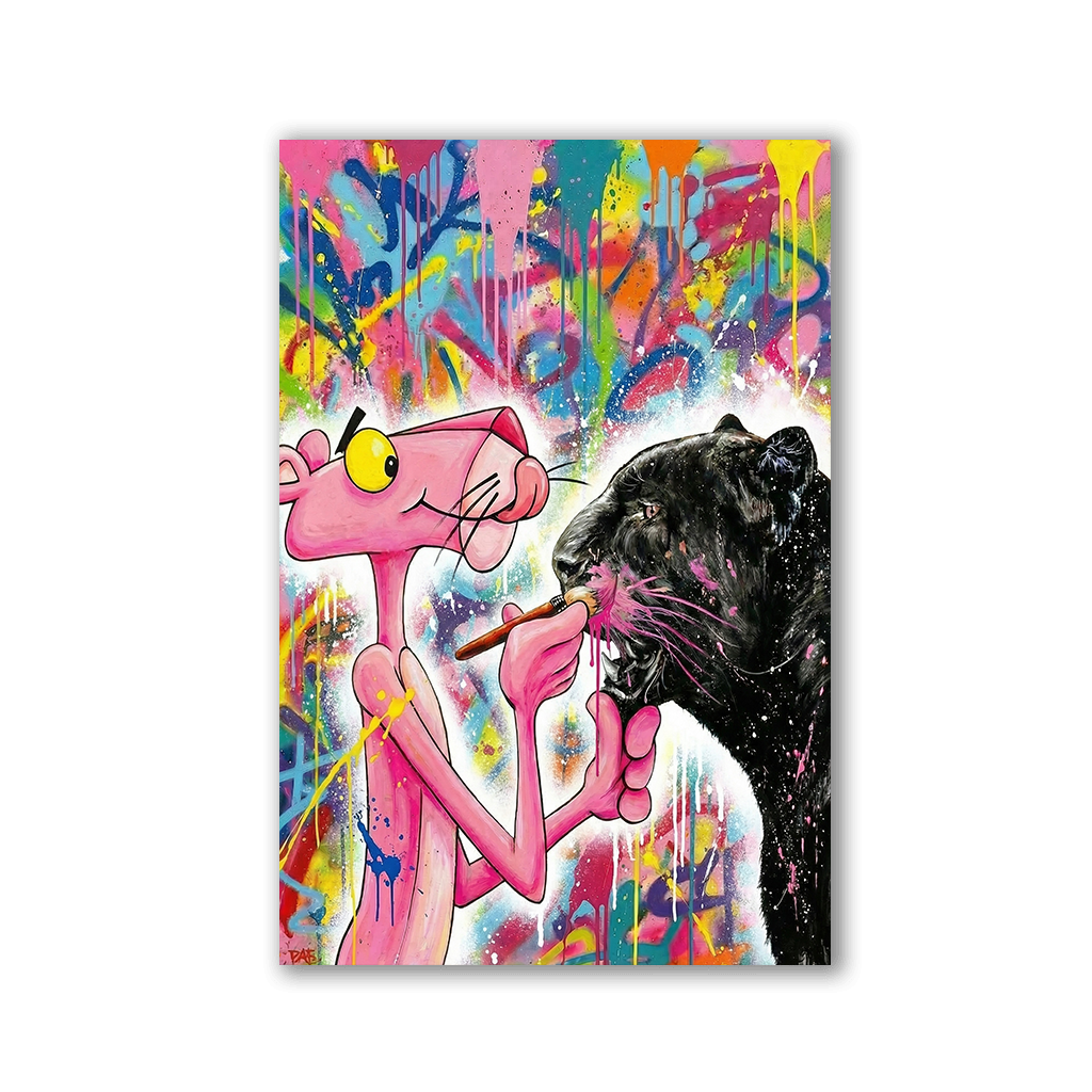 Pink Panther Painting by Adrian Vieriu - Affengeile Bilder