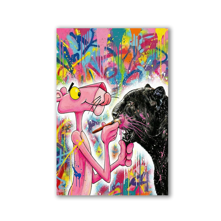 Pink Panther Painting by Adrian Vieriu - Affengeile Bilder