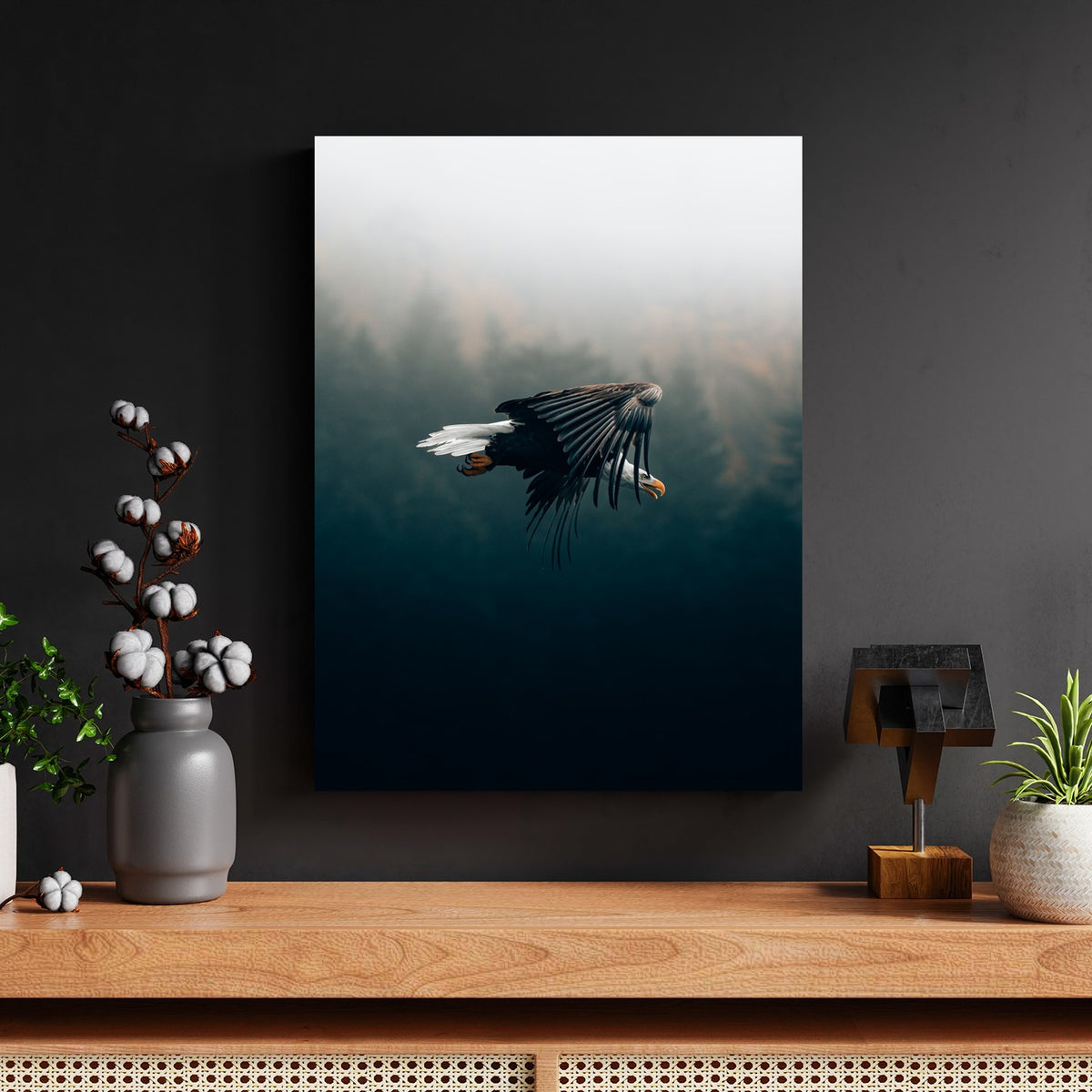 Eagle Flight Through Fog by Philipp Pilz - Affengeile Bilder