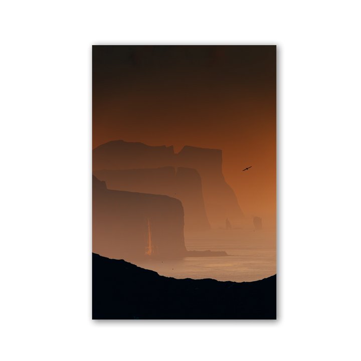 Golden Mist Coastal Cliffs by Philipp Pilz - Affengeile Bilder