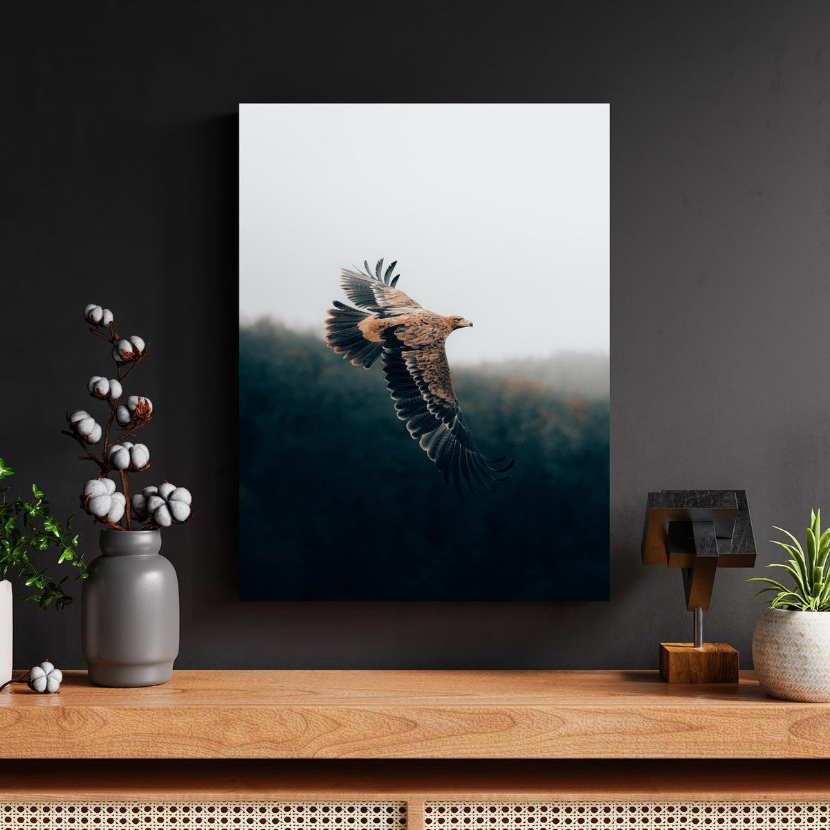 Eagle Over Forest Mist by Philipp Pilz - Affengeile Bilder