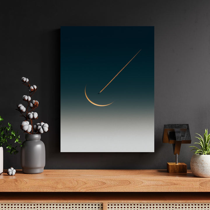 Crescent Moon Rocket Flight by Philipp Pilz - Affengeile Bilder