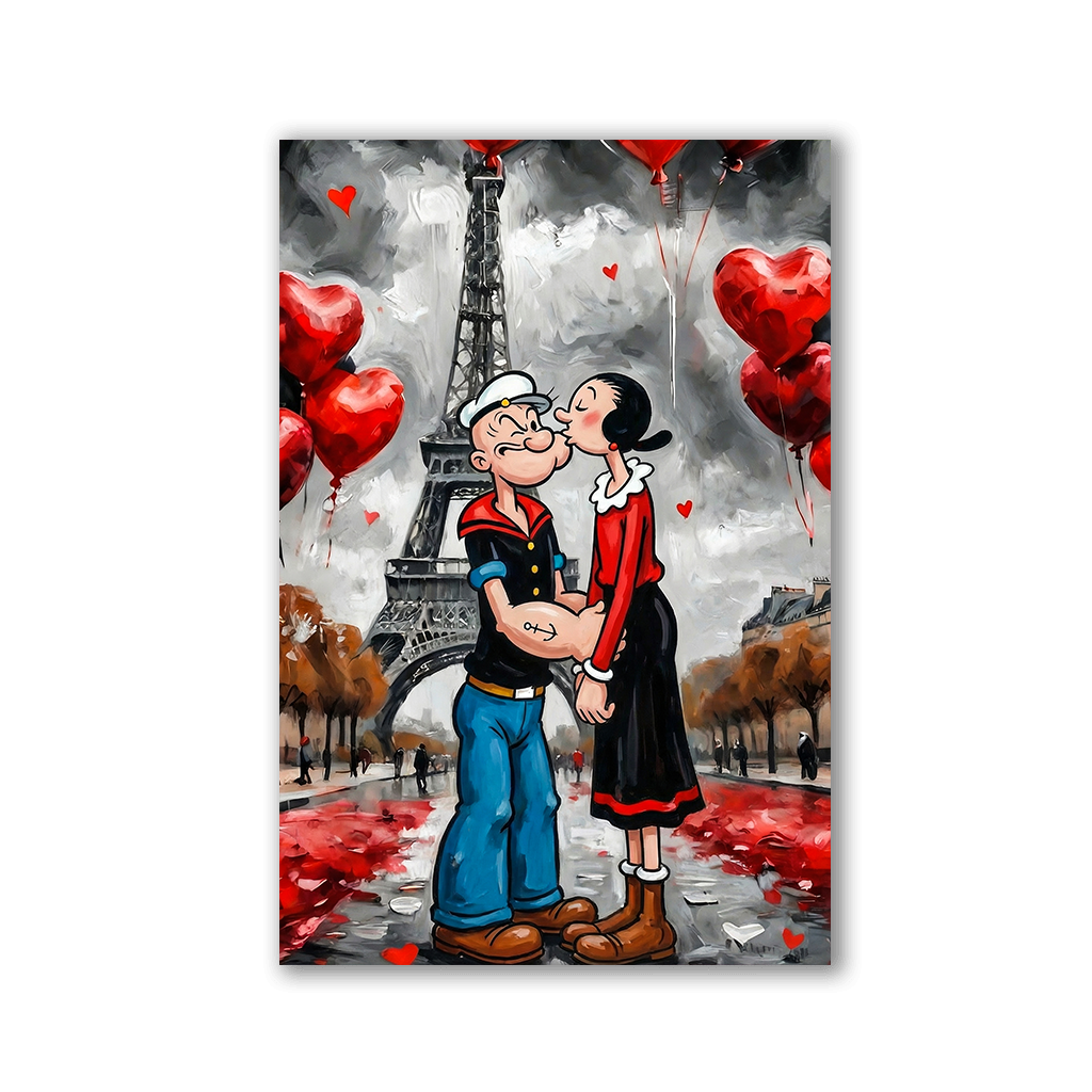 Poppeye Kissing by Adrian Vieriu - Affengeile Bilder