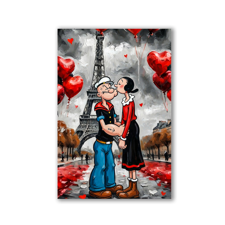 Poppeye Kissing by Adrian Vieriu - Affengeile Bilder