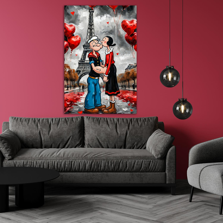 Poppeye Kissing by Adrian Vieriu - Affengeile Bilder