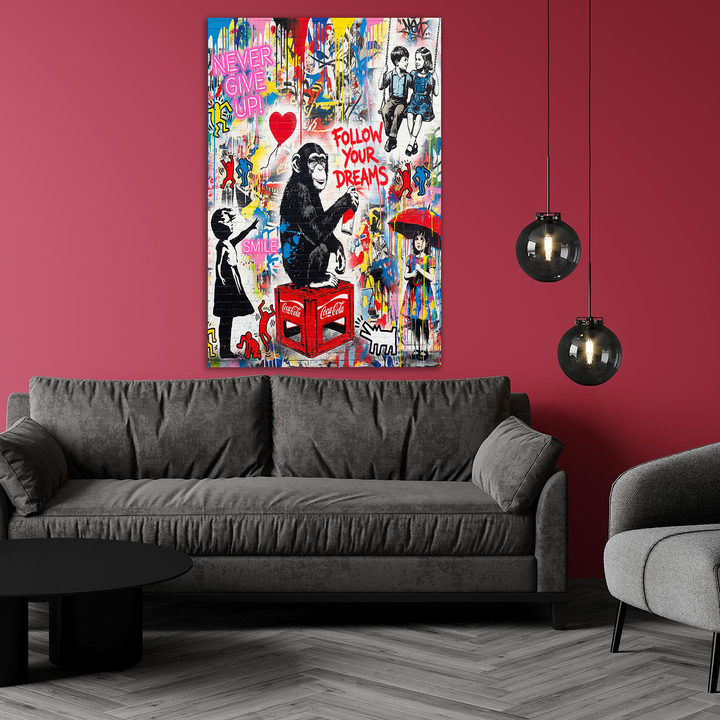 Never Give Up Ape by Adrian Vieriu - Affengeile Bilder