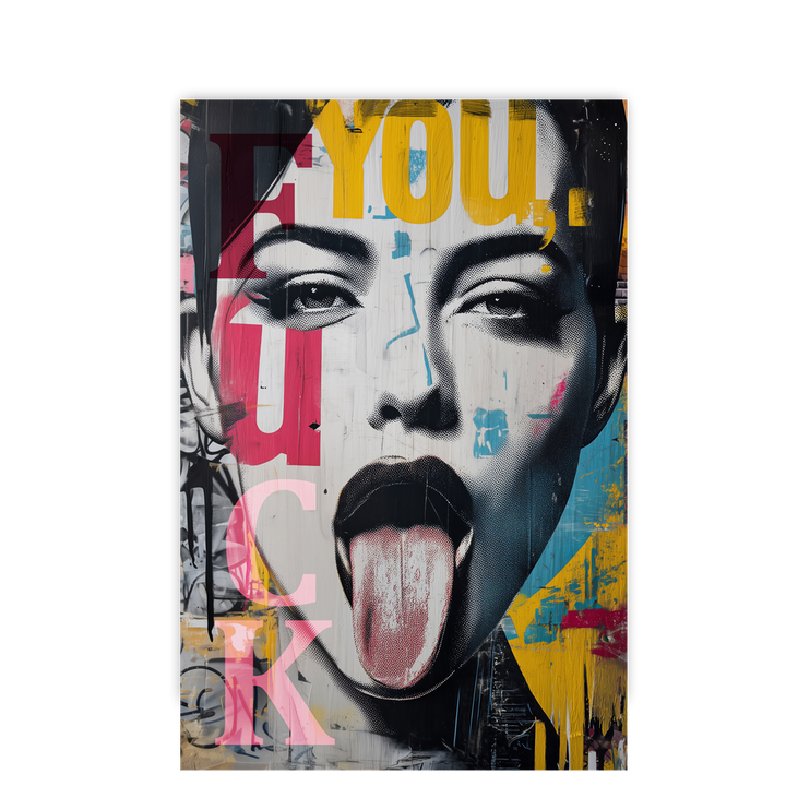 Rebel Pop Art Tongue by Frank Daske - Affengeile Bilder