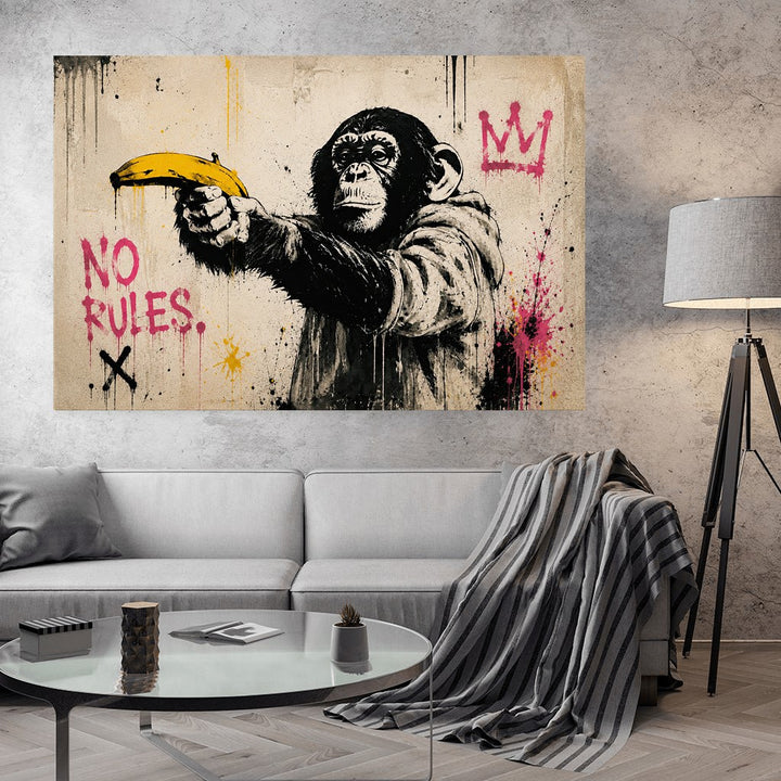 No Rules Monkey x Streetart by Mark Matthews - Affengeile Bilder