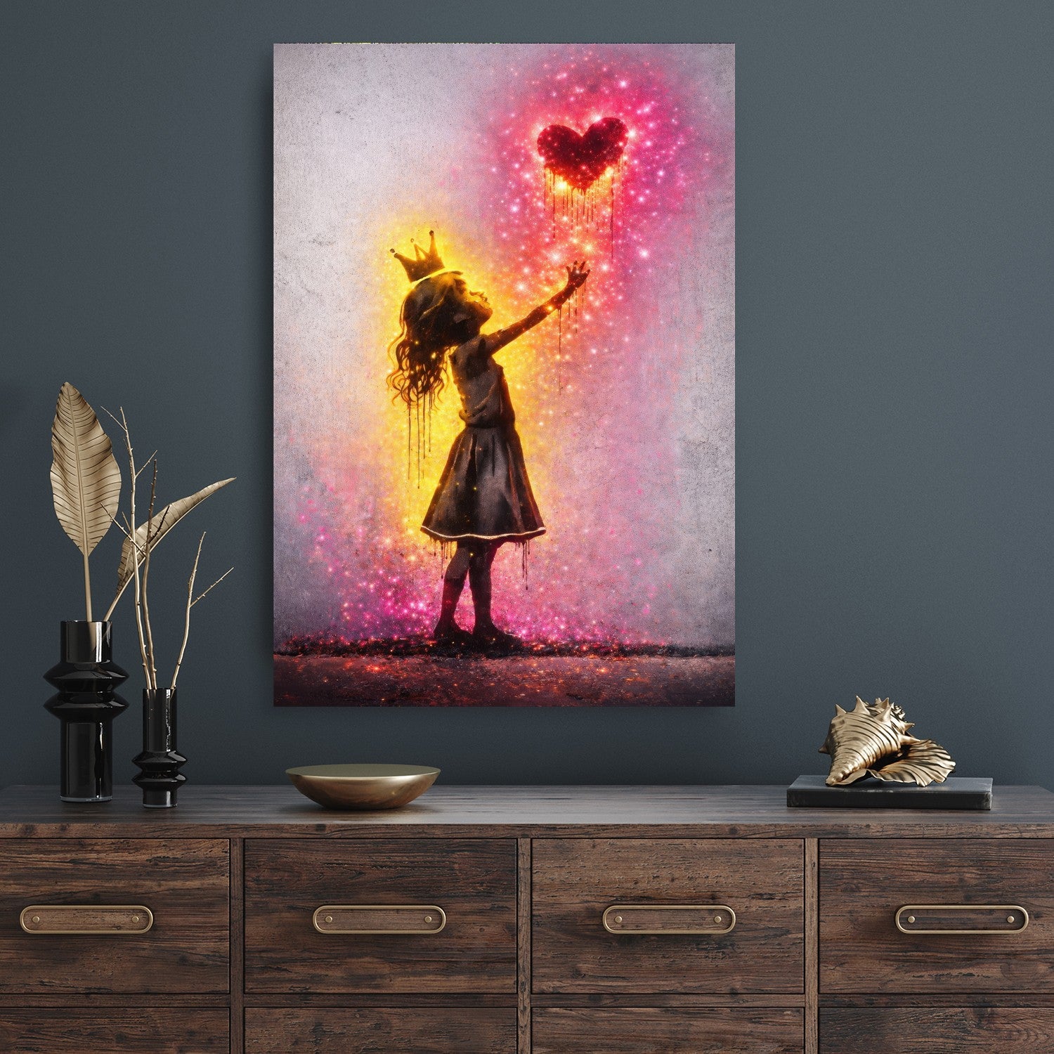 Queen of Hearts x Sparkling Grafitti by Mark Matthews - Affengeile Bilder