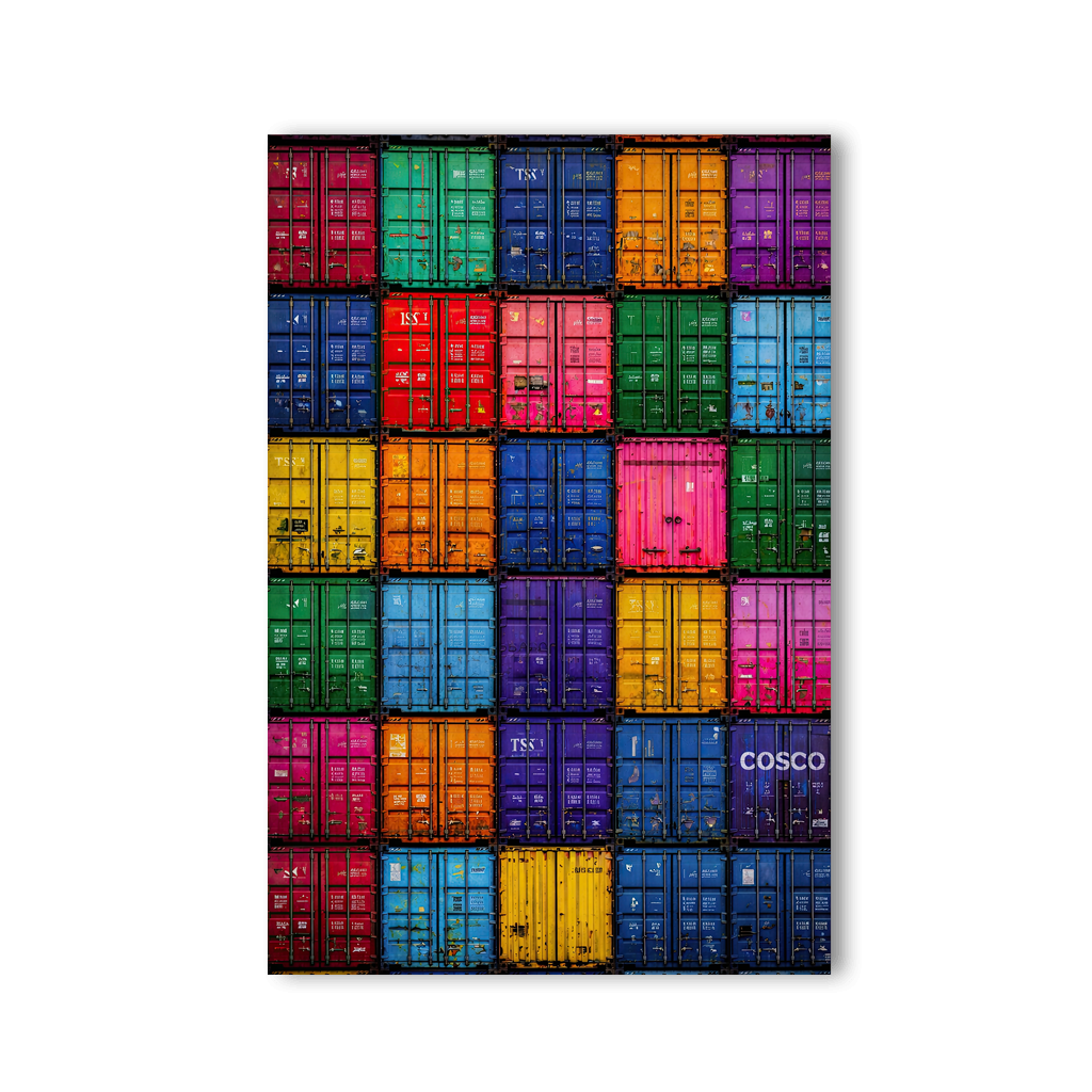Rainbow Container Stacks by Mark Matthews - Affengeile Bilder