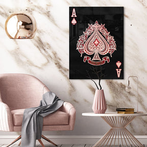 Ace of Spades by Frank Amoruso Rosé auf Acryl - Affengeile Bilder