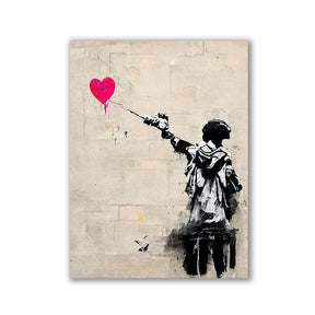 Aim for love x Banksy by Daniel Decker - Affengeile Bilder