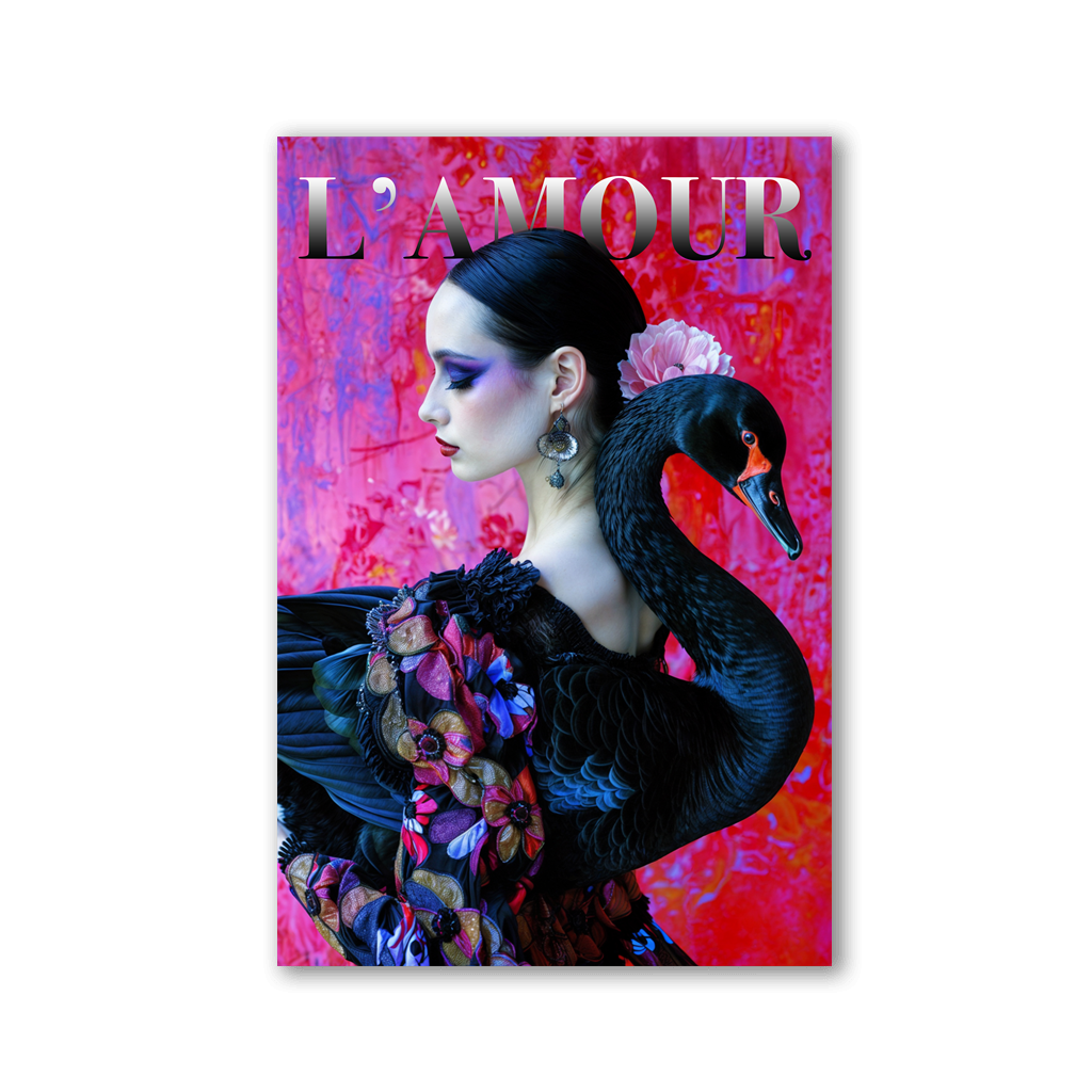 Black Swan L'Amour by Rosa Piazza - Affengeile Bilder