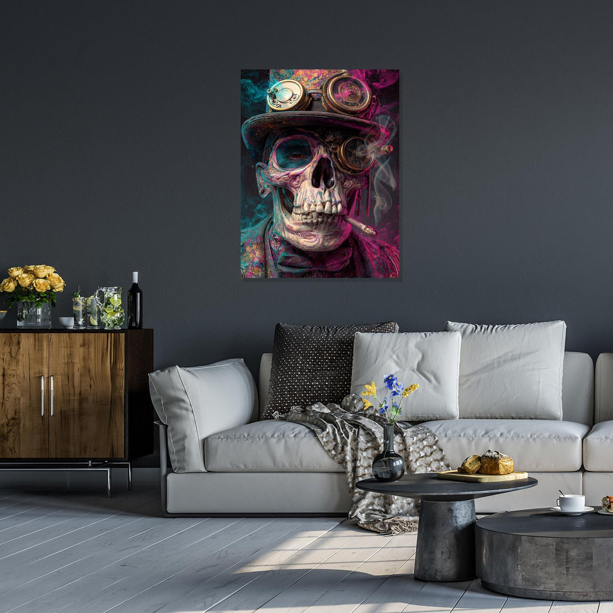 Steampunk Skull Portrait I by Catill
