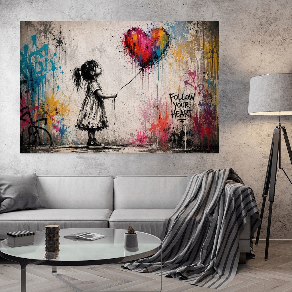 Follow Your Heart x Streetart by Mark Matthews - Affengeile Bilder