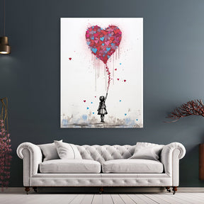 Girl with heart balloon by Daniel Decker - Affengeile Bilder