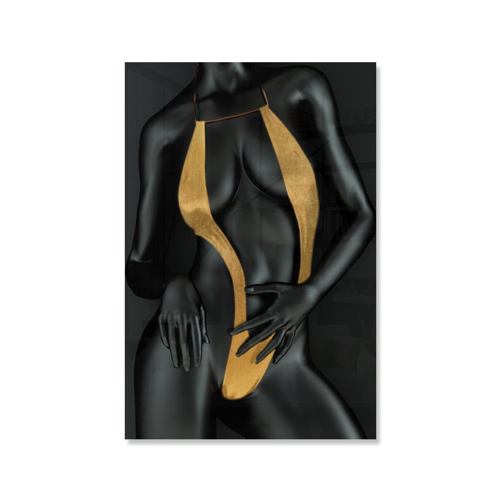 Golden Desire Gold auf Acryl - Affengeile Bilder