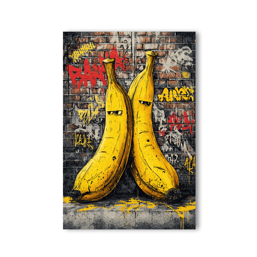 Grumpy Banana x Streetart by Mark Matthews - Affengeile Bilder