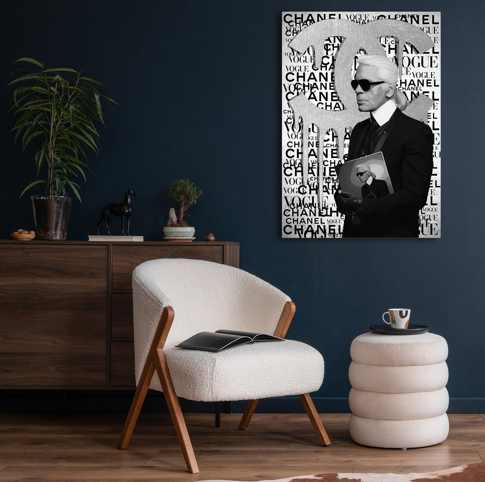 KARL BRAND by RS Artist Silber auf Acryl - Affengeile Bilder