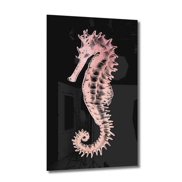 Little Seahorse Rose auf Acryl - Affengeile Bilder