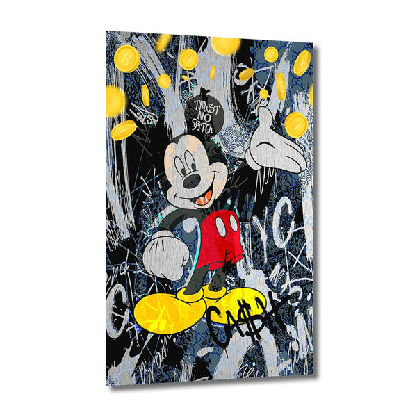 Mickey Rich Brushed auf AluDibond - Affengeile Bilder