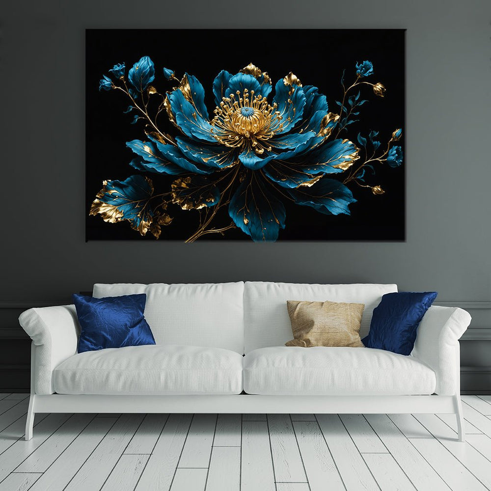 Mystical Flower - Blue by Adrian Vieriu - Affengeile Bilder