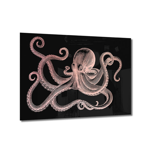 Octopus Rosé auf Acryl - Affengeile Bilder