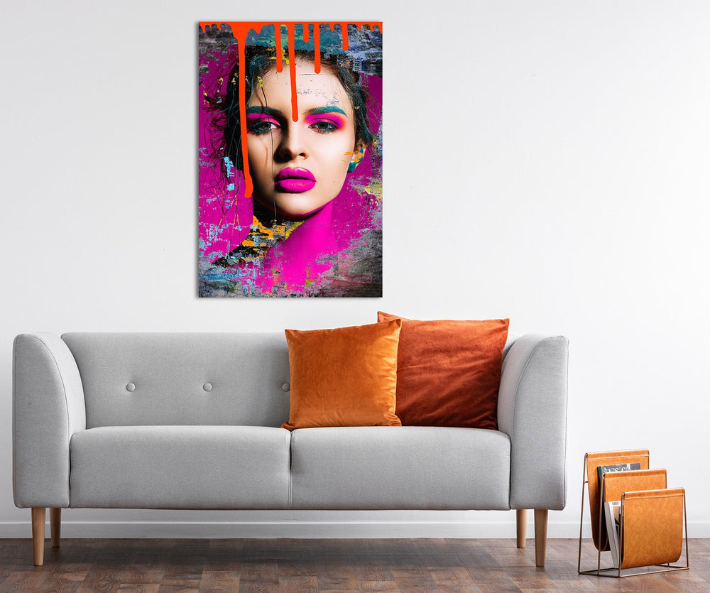 Orange Passion Neon auf Acrylglas - Affengeile Bilder