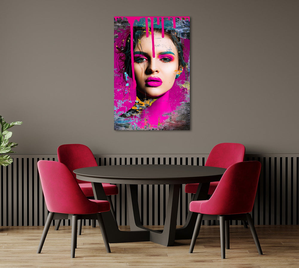 Pink Passion Neon auf Acrylglas - Affengeile Bilder