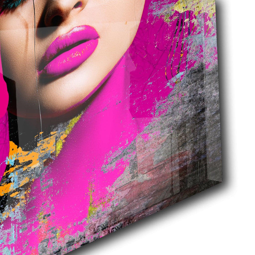 Pink Passion Neon auf Acrylglas - Affengeile Bilder