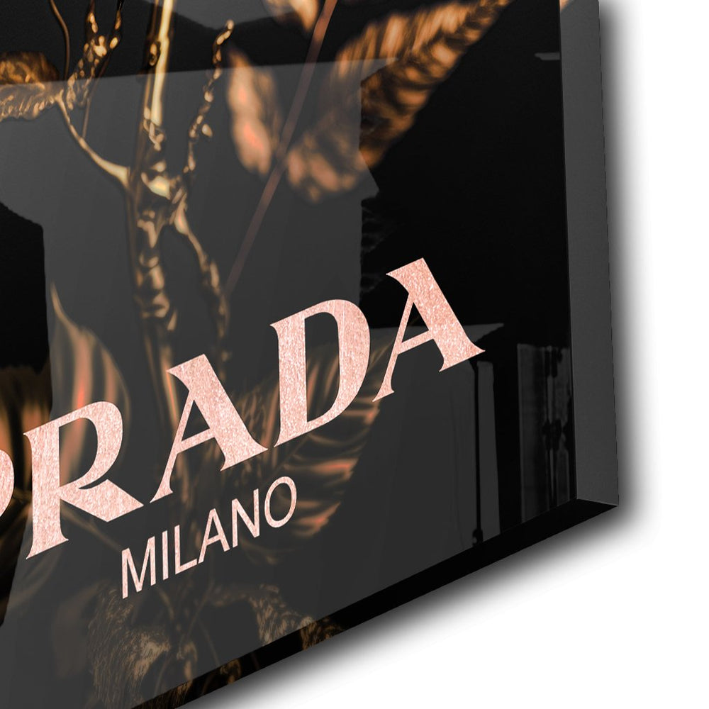 Prada Black Rose by Adrian Vieriu Rosé auf Acryl - Affengeile Bilder