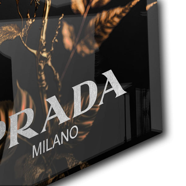 Prada Black Rose by Adrian Vieriu Silber auf Acryl - Affengeile Bilder