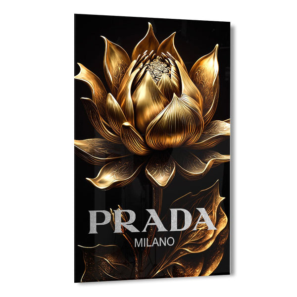 Prada Flower by Adrian Vieriu Silber auf Acryl - Affengeile Bilder