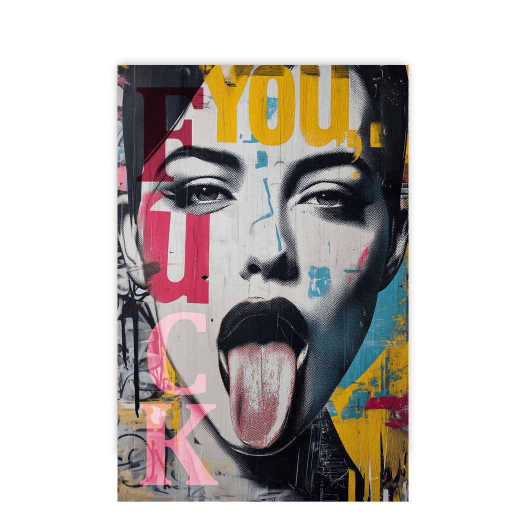 Rebel Pop Art Tongue by Frank Daske - Affengeile Bilder