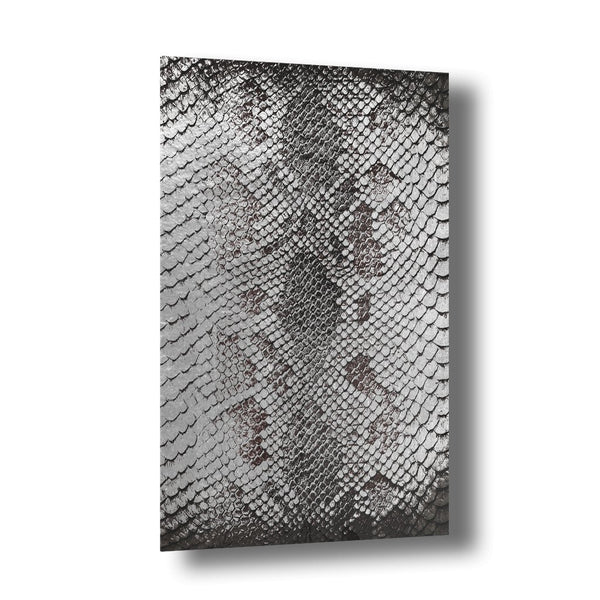 Snake Skin Silber auf Acryl - Affengeile Bilder