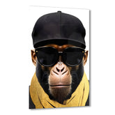 Stylish Monkey - Sunglasses by Adrian Vieriu Gold auf Acryl - Affengeile Bilder