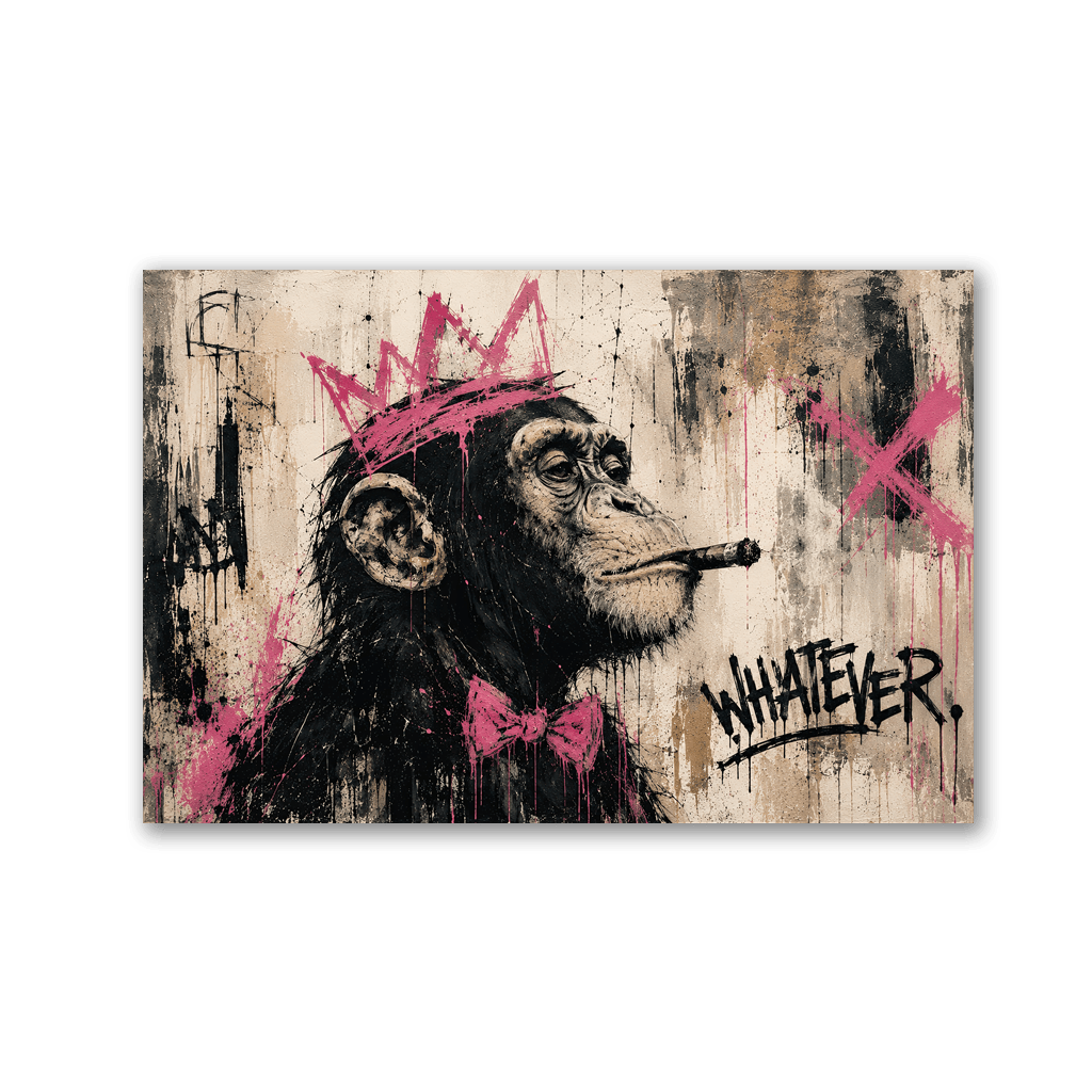Whatever Chimp x Stencil Streetart by Mark Matthews - Affengeile Bilder