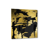 Abstract Grunge No. 2 Goldversion auf Acryl - Affengeile Bilder