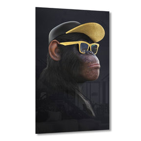 Affengeil Sonnenbrille Goldversion auf Acryl - Affengeile Bilder